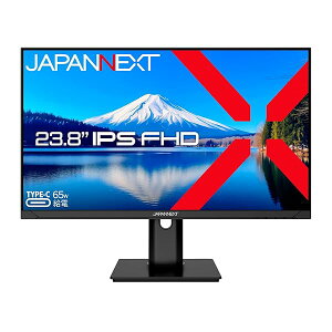 JAPANNEXT 23.8�C���` ���j�^�[ �t��HD 1920x1080�𑜓x IPS �f�B�X�v���C (HDMI/USB-C ���d (65W) / DisplayPor