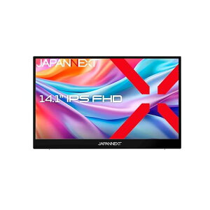 JAPANNEXT 14.1�C���` ���o�C�����j�^�[ IPS �p�l�� �t��HD 1920x1080�𑜓x (USB/Type C/MAC PC�Ή�/�X�s�[
