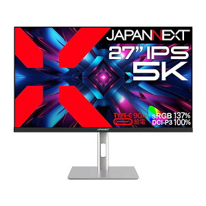 JAPANNEXT 27�C���` IPS�p�l������ 5K(5120x2880)�𑜓x �t�����j�^�[ JN-IPS275K-HSPC9 HDMI DP USB Type-C(�ő�