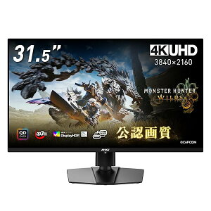 MSI QD-OLED �Q�[�~���O���j�^�[ MPG 321URX QD-OLED 31.5�C���`/4K UHD/QD-OLED�p�l��/240Hz/0.03ms�iGTG�j/�n�[