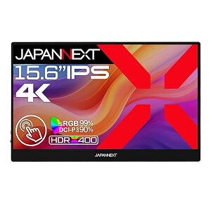 JAPANNEXT 15.6�C���` ���o�C�����j�^�[ IPS �p�l�� 4K UHD 3840x2160�𑜓x (USB/Type C/MAC PC�Ή�/�X�s�[