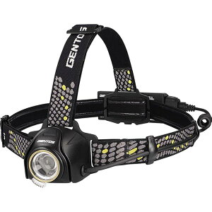 GENTOS(�W�F���g�X) LED �w�b�h���C�g USB�[�d�� �y���邳720���[����/���p�_��6.5����/�㕔�F����