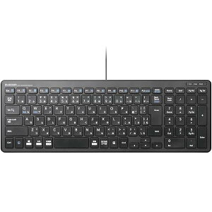 �G���R�� �L�[�{�[�h �L�� �p���^�O���t �R���p�N�g�L�[�{�[�h �u���b�N TK-FCP097BK