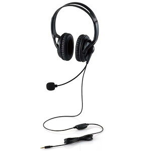 �G���R�� �w�b�h�Z�b�g �L�� �I�[�o�[�w�b�h �}�C�N�t�� 4�� 3.5mm�ڑ� [ �~���[�g�@�\ �{����