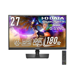 �A�C�E�I�[�E�f�[�^ IODATA �Q�[�~���O���j�^�[ 27�C���` GigaCrysta WQHD 180Hz AHVA�p�l�� �u���b�N(H