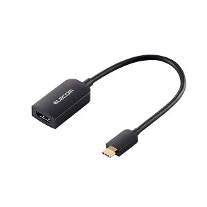 �G���R�� �G���R�� usb c - HDMI �ϊ��A�_�v�^ 4K/60Hz �}���`�f�B�X�v���C �~���[�����O 0.15m �P�[�u�� �yiPhone/Google Pixel/Xperia/Galaxy/iPad/Surface �ȂǂɑΉ��z �u���b�N AD-CHDMIQBK4