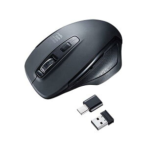 �T�����T�v���C �É����C�����X�u���[LED�}�E�X Type-C�EA�R�l�N�^�t�� ��^ 5�{�^�� MA-WBLC169BK