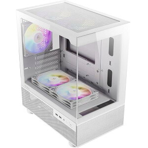 Micro-ATX�Ή� ixed mode RGB�t�@��5��W�����ڂ����s���[���X�ACX200M RGB Elite White