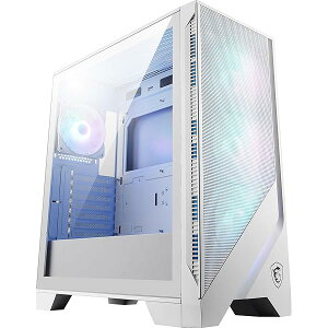 MSI MAG FORGE 320R AIRFLOW WHITE PC�P�[�X ATX �~�h���^���[ �� ARGB�t�@��4��t�� �t�����g���b�V���p