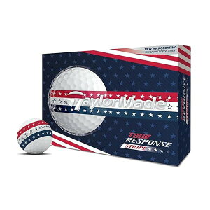 TAYLORMADE GOLF(�e�[���[���C�h�S���t) TM26 Tour Resp Stripe USA dz �c�A�[���X�|���X�X�g���C�v USA �S���t�{�[�� 2026�N���f�� �z���C�g/�g���R���[��