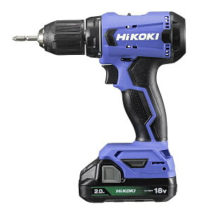 HiKOKI(�n�C�R�[�L) 18V �R�[�h���X �h���C�o�h���� �`���b�N 2.0-13mm 20�i�N���b�` 2.0Ah �~�d�r×2�� �[�d�� �P�[�X�t FDS18DA(2BG)