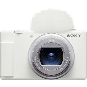 SONY(�\�j�[) �R���p�N�g�f�W�^���J���� VLOGCAM Vlog�p�J���� ZV-1II �{�f�B �E�B���h�X�N���[���t�� 18-50mm F1.8-4.0 �Y�[�������Y �z���C�g ZV-1M2 W