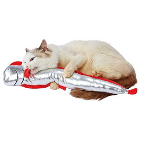 アドメイト (ADD. MATE) 猫用おもちゃ ながーいけりぐるみ 白銀なリュウグウノツカイ