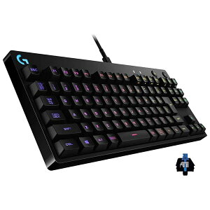 Logicool G(���W�N�[�� G) PRO �Q�[�~���O�L�[�{�[�h �e���L�[���X GX�X�C�b�` �N���b�L�[ �L�� ���J�j�J�� �L�[�{�[�h �É� ���{��z�� LIGHTSYNC RGB ���E���P�[�u�� G-PKB-002CK �������K�i ���ʔ���