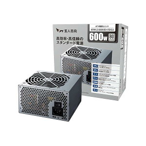 ���l�u�� �d�����j�b�g 600W ATX �d�� 80 PLUS �X�^���_�[�h PC�d�� 12cm�É��t�@�� KRPW-L5-600W/80+/REV2.0