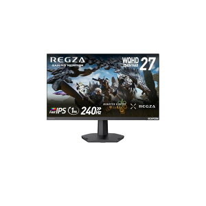 REGZA �Q�[�~���O���j�^�[ 27�C���` WQHD 240Hz �����X�^�[�n���^�[���C���Y�����掿 1ms(GTG) HDR10 Fast IPS�p�l�� Adaptive Sync HDMI�Ή� RM-G276N