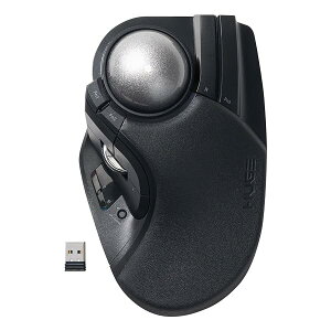 �G���R�� �g���b�N�{�[���}�E�X HUGE PLUS �É� �x�A�����O�x�� �[�d�� Bluetooth ����2.4GHz �L�� 3��}���`�y�A�����O 10�{�^�� �`���g�z�C�[�� 2�N �u���b�N M-HT1MRBK-G