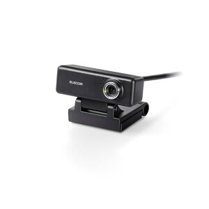 �G���R��(ELECOM) WEB�J���� UCAM-C520FBBK 200����f HD 720p 30FPS �}�C�N���� �����׃K���X�����Y �P�[�u����1.5m �u���b�N