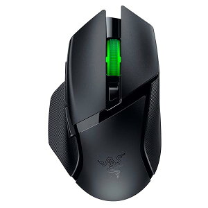 Razer Basilisk V3 X HyperSpeed ���C�����X�Q�[�~���O�}�E�X ������2.4GHz / Bluetooth�ڑ� 9�{�^�� RGB���C�e�B���O�Ή� 5G 18K�I�v�e�B�J���Z���T�[ ��2���チ�J�j�J���X�C�b�` �P3�d�r1�{�ōő�285���ԋ�