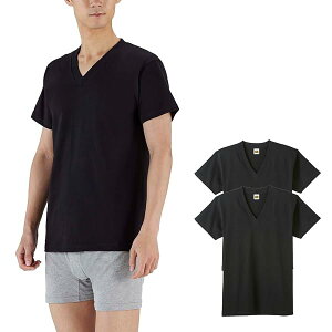 (�O���[)GUNZE G.T.HAWKINS BASICPACKT-SHIRT ��100% V�l�b�NT�V���c 2���g HK10152 97 �u���b�N L