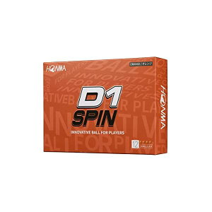 �z���} �S���t �{�[�� D1 D-1 SPIN �X�s�� 2023 2�s�[�X �\�t�g ��ьn �򋗗� �f�B�X�^���X �S���t�{�[�� 1�_�[�X 12�� �R�X�p �{�ԃS���t �{�� HONMA/1�_�[�X(12��)/�I�����W