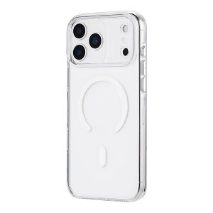 LEPLUS iPhone 17 Pro Max�Ή� �������n�[�h�P�[�X �uMASTER CLEAR mag�v �N���A/�z���C�g LN-IL25MCMWH