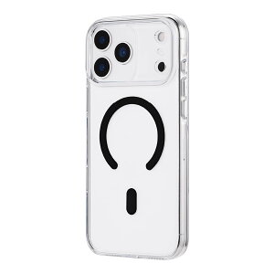 LEPLUS iPhone 17 Pro Max�Ή� �������n�[�h�P�[�X �uMASTER CLEAR mag�v �N���A/�u���b�N LN-IL25MCMBK