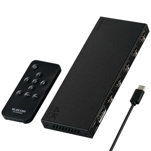 �G���R�� HDMI �ؑ֊� 4K 60Hz 5����1�o�� �����R���t�� �y�����E�蓮�ؑւ��I�ׂ�z PS5�E4 / Nintendo Switch/Fire TV Stick �� DH-SW4KB51BK/E