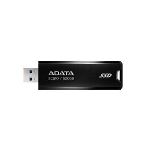 �y�G�C�f�[�^�z �O�t��SSD 500GB SC610 USB 3.2 Gen2 �ő�Ǎ����x550MB/�b SC610-500G-CBK/RD-I