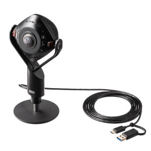 �T�����T�v���C �X�s�[�J�[����360�xWeb�J���� ��c�p �}�C�N���� AI�����ǔ� USB-A/USB Type-C���Ή� CMS-V71BK