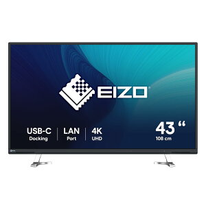 EIZO ���ʃ��j�^�[ | FlexScan EV4340X-BK | 42.5�^4K�EUSB Type-C�E�����R���t�E�u���b�N
