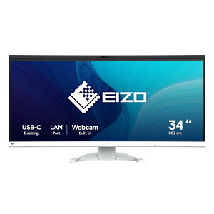 EIZO �r�W�l�X�E���g�����C�h���j�^�[ | FlexScan EV3450XC-WT | 34.1�^�EUSB Type-C�E�J���������E�z���C�g