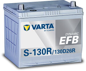 VARTA(�o���^) Dynamic EFB S-130R/130D26R ���Y�ԗp�o�b�e���[ �A�C�h�����O�X�g�b�v��/�[�d�����/�W���� �i�����E�����e�i���X�t���[�j S-115R/S-120R�݊�