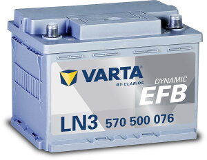 VARTA(�o���^) Dynamic EFB LN3 EFB (570 500 076) �A���ԁE���Y�ԗp�o�b�e���[ �i���B�� �����̗p�u�����h�j �i�����j �h�C�c�ԁE�g���^�ԓK��