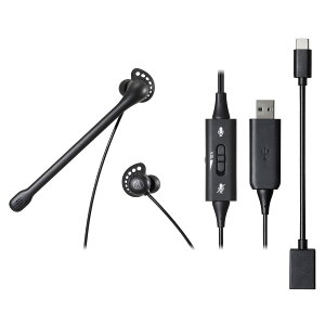 �I�[�f�B�I�e�N�j�J ATH-202USB �w�b�h�Z�b�g USB �L�� �m�C�Y�L�����Z�����O �}�C�N�t�� �C���i�[�C���[ �C���z�� �茳�R���g���[���[ �R�ہE���L���H Type-A Type-C �Ή� web��c �e�����[�N windows 