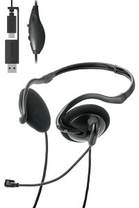 �G���R�� �w�b�h�Z�b�g USB C �� USB-A �܂��� �l�b�N�o���h �L�� �}�C�N�t�� �P��w���� �m�C�Y�L�����Z�����O �y�� ���^ ���ʒ��� �yAI PC�Ή��z �u���b�N HS-NB11SCBK