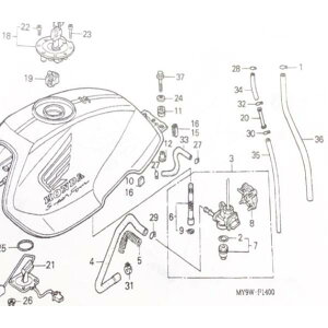 CB400SF(NC31) t[GRbN@(K\RbN@RRbN)@}(3) 16950-MY9-003@(16950-MY9-000 16950-MY9-010iԓ)@ @@ 104K16950MY9003