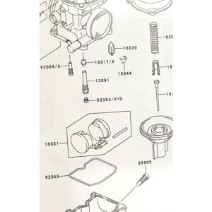 ZRX400/400-II(ZR400E)@1998Nf`@t[gout[gKXPbg 1䕪@}(160301603192055)@16030-1007@16031-1077@92055-1222@ 1091K-16030-1007X4-16031-1077X4-92055-1222X4