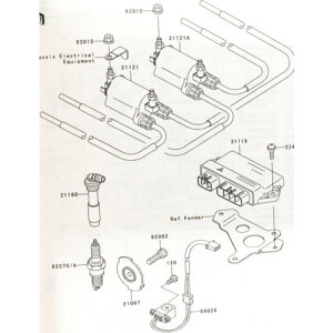 ZRX400/400-II(ZR400E)@vOLbv@1䕪@}(21160)@21160-1081 1096K-21160-1081X4
