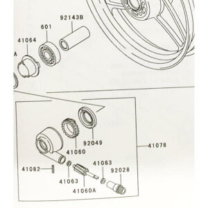 ZRX400/400-II(ZR400E)@[^[MP[X@([^[M{bNX@[^[MA)@}(41078)@41078-1069 1110K-41078-1069