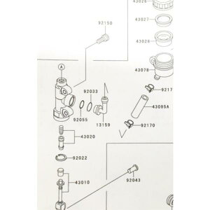 ZRX400/400-II(ZR400E)@}X^[sXg@(}X^[Ci[Lbg A}X^[sXg@A}X^[Ci[Lbg)@}(43020)@43020-1094 1113K-43020-1094