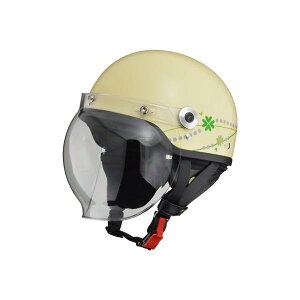 リード工業 LEAD CR-760 ハーフヘルメット&バブルシールド フリーサイズ(57-60cm未満) カラー クラブアイボリー 1133K-LEAD-CR-760-CI