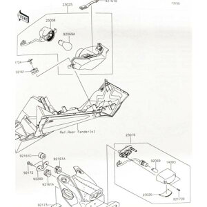 �j���W��250SL(BX250A)�@���C�Z���X�����v�@(�i���o�[��)�@�}��(23016��)�@23016-0604�@(23016-0564���i�ԓ���) 1272K-23016-0604
