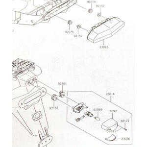 ZRX1200 DAEG(ZRT20D)�@���C�Z���X�����v�@�}��(23016��)�@23016-0657 (23016-0033�@23016-0559�@23016-0581���i�ԓ���) 1306K-23016-0657