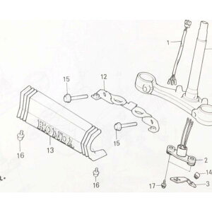 CBX400F@tgJo[(XeJo[@݂܂Jo[)@}(13)@61401-MA6-000@1 25K61401MA6000
