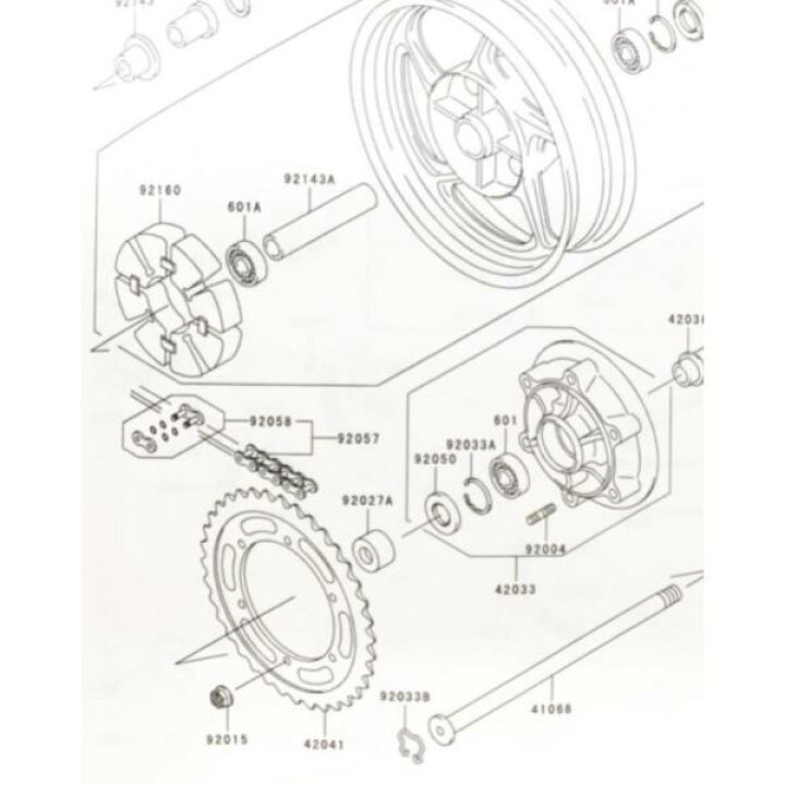 楽天市場】ゼファー1100RS(ZRT10A) リヤハブダンパー (ダンパーゴム 