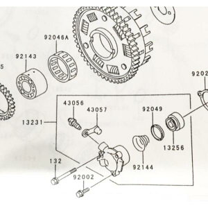 ZZR1100(ZXT10D)�@�N���b�`�����[�Y�@�}��(13231��)�@13231-1072�@(13231-1067���i�ԓ���)�@ 369K13231-1072