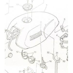 XJR400/R(4HM)@t[GRbN (K\RbN@RRbN)@}(16)@4HM-24500-00@ 398K4HM-24500-00
