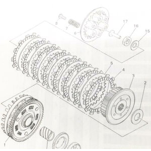 SR400(1JR)�@�N���b�`�L�b�g�@5Y1-16321-00�@360-16325-00�@90501-23391�@3HT-15462-01�i583-15462-00�@3HT-15462-00���i�ԓ���j�@�@ 414K5Y1-16321-00X8-360-16325-00X7-90501-23391X6-3HT-15462-01