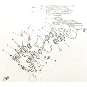 RZ250(4L3) ���[�h�o���u&�K�X�P�b�g�@1�䕪�@345-13610-20(4L0-13610-01�@���i�ԓ���)�@87A-13621-00(314-13621-02���i�ԓ���)�@ 71K3451361020X2-87A1362100X2